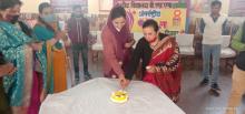 CAKE CUTTING CEREMONY ON INTERNATIONAL WOMEN'S DAY 2021 AT KV  RAJOURI 